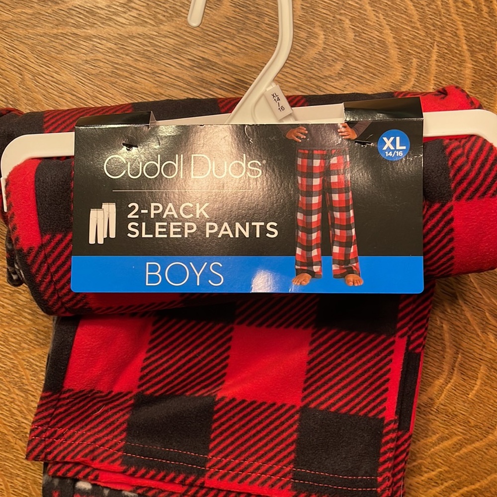 Cuddl Duds Boys Sleep Pants NWT